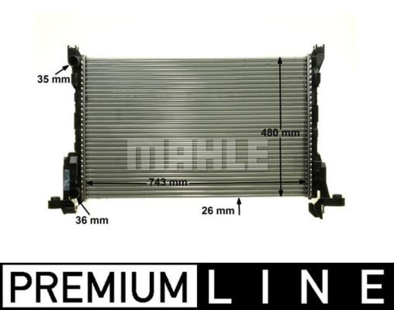 MAHLE Kühler, Motorkühlung BEHR *** PREMIUM LINE ***