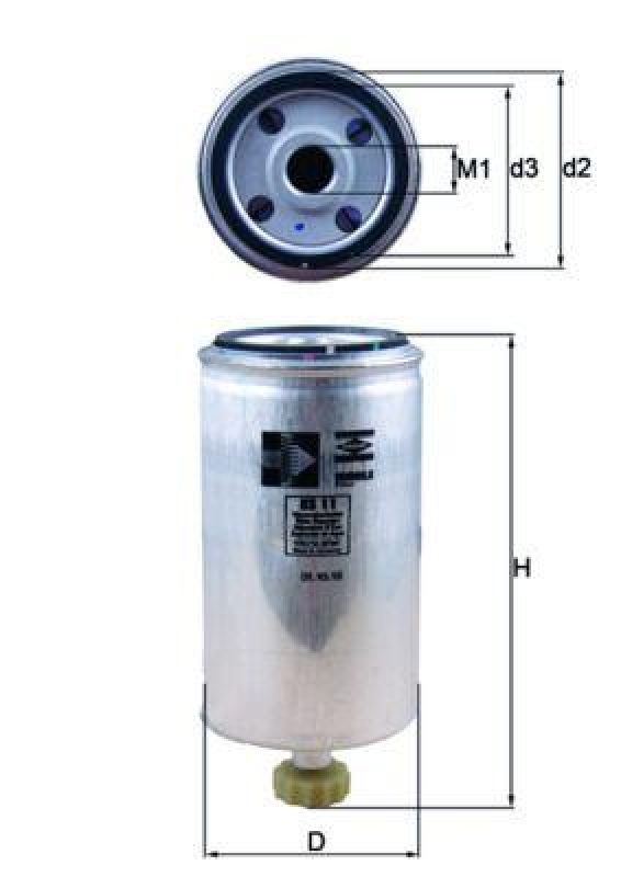 MAHLE ORIGINAL Fuel filter