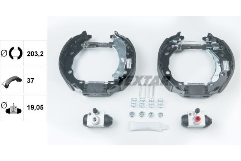 TEXTAR Bremsbackensatz Shoe Kit Pro