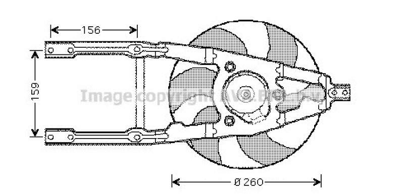 AVA QUALITY COOLING Fan, radiator