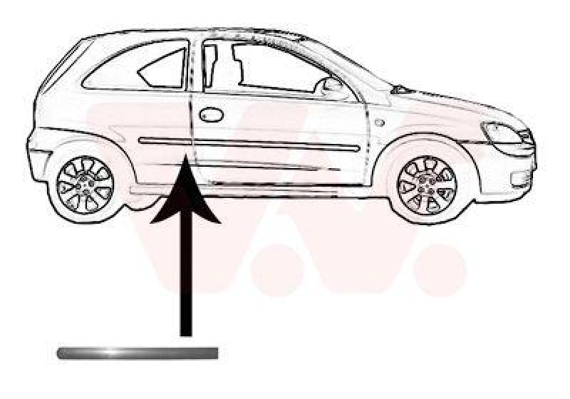 VAN WEZEL Trim/Protective Strip, sidewall