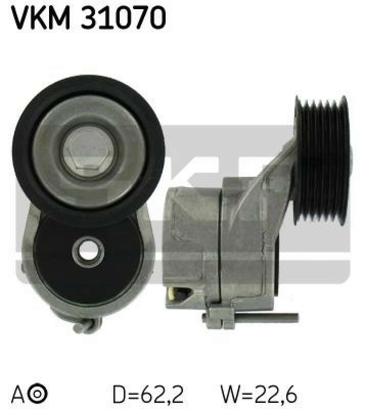 SKF Tensioner Pulley, v-ribbed belt