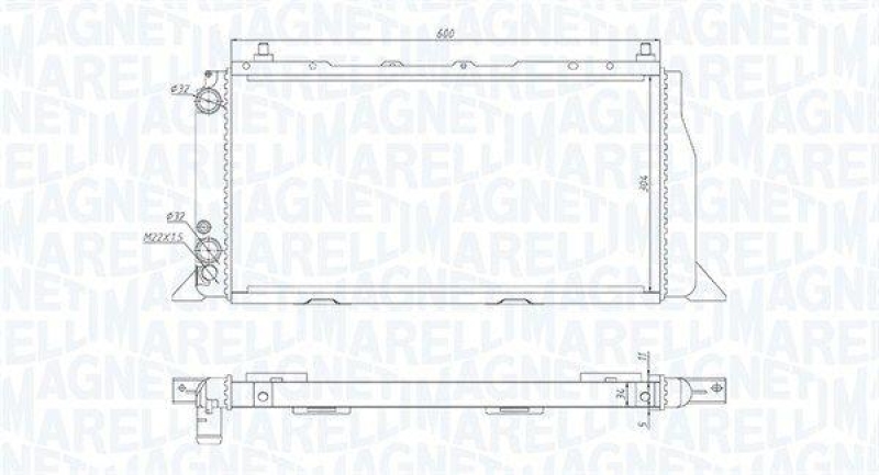 MAGNETI MARELLI K&uuml;hler, Motork&uuml;hlung 350213406000