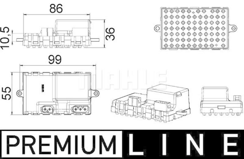 MAHLE Regler, Innenraumgebl&auml;se BEHR *** PREMIUM LINE *** ABR 34 000P