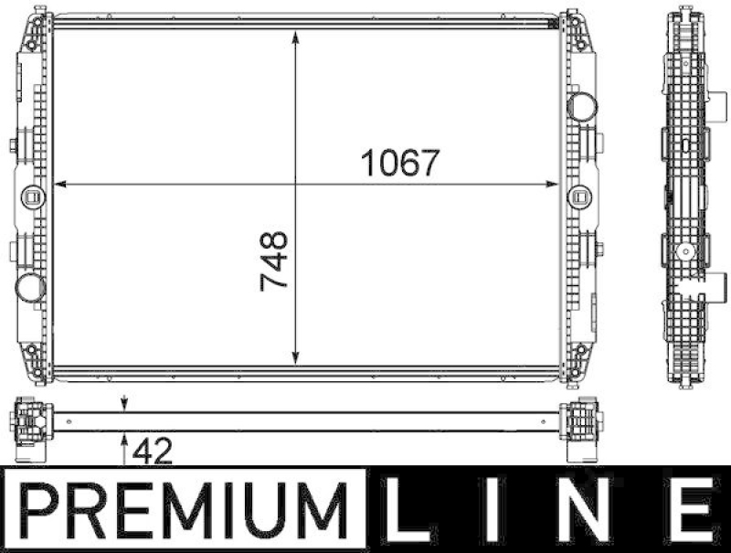 MAHLE K&uuml;hler, Motork&uuml;hlung BEHR *** PREMIUM LINE *** CR 1151 000P