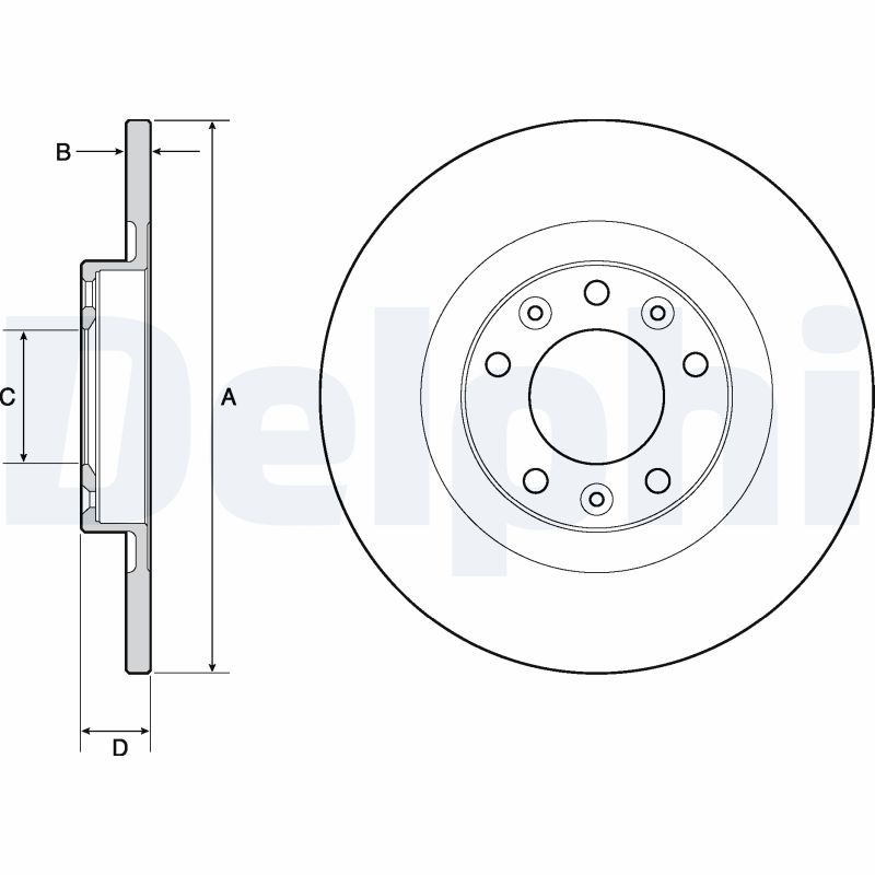 2x DELPHI Bremsscheibe