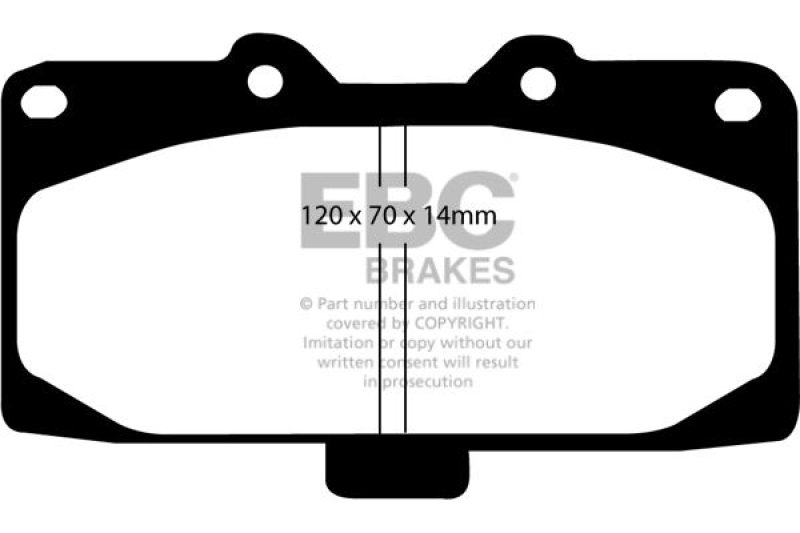 EBC Brakes High Performance Brake Pad Set