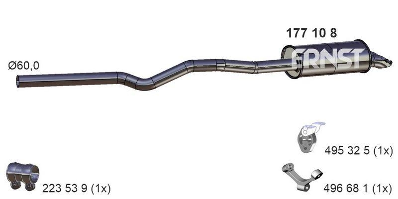 ERNST Endschalld&auml;mpfer 177108