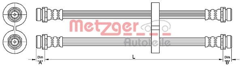 METZGER Bremsschlauch