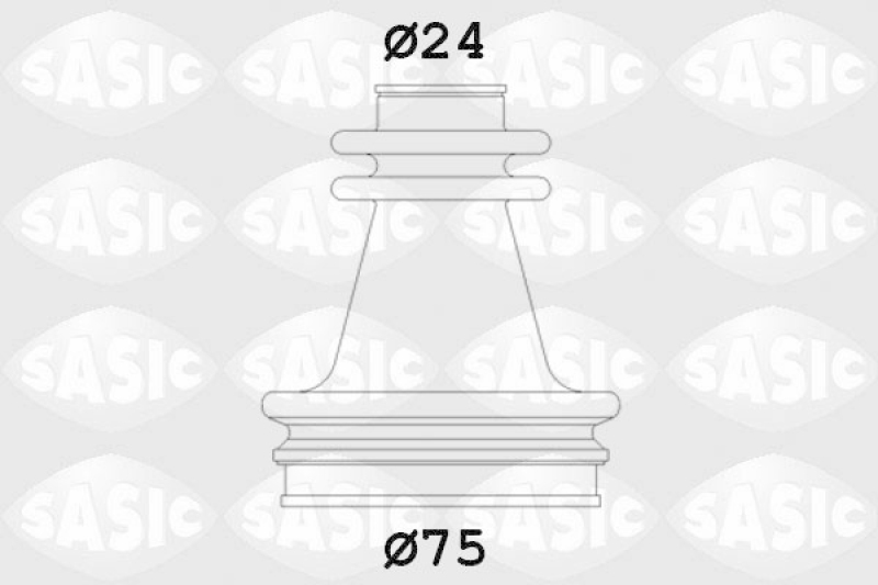 SASIC Faltenbalgsatz, Antriebswelle