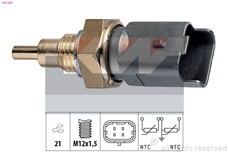 KW Sensor, Kühlmitteltemperatur Made in Italy - OE Equivalent