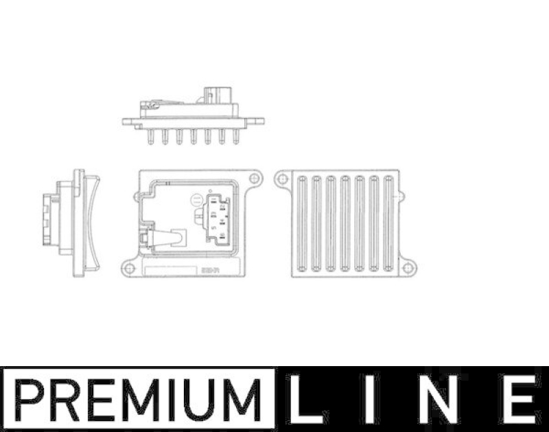 MAHLE Regulator, passenger compartment fan BEHR *** PREMIUM LINE ***