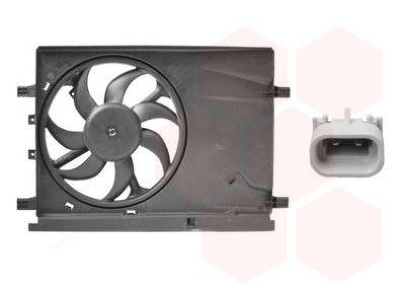 VAN WEZEL Fan, radiator