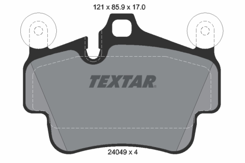 TEXTAR Bremsbelagsatz, Scheibenbremse