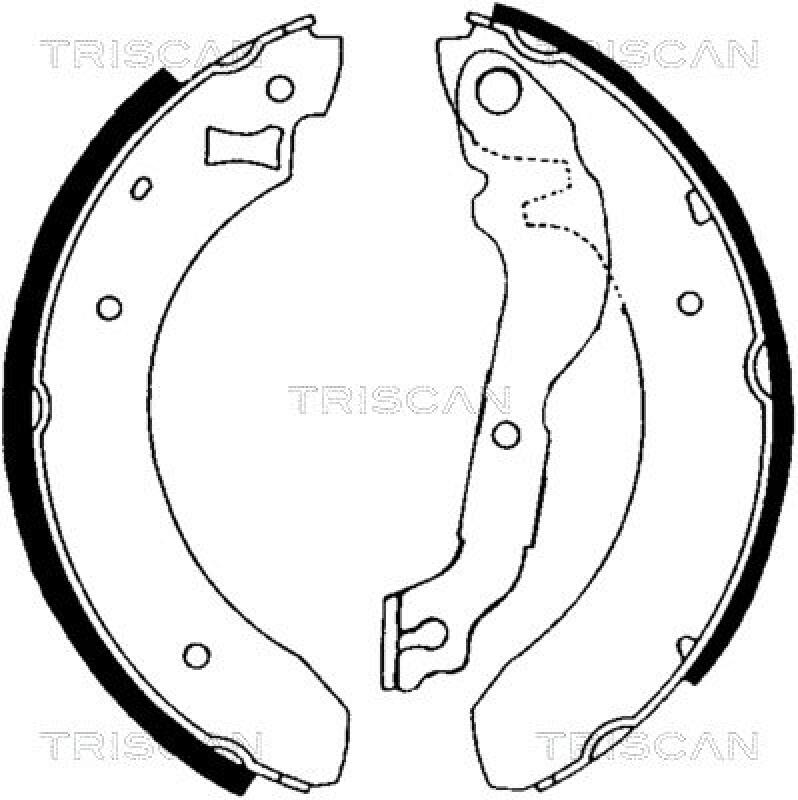 TRISCAN Brake Shoe Set