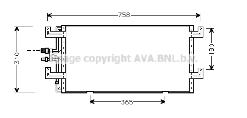 AVA QUALITY COOLING Kondensator, Klimaanlage