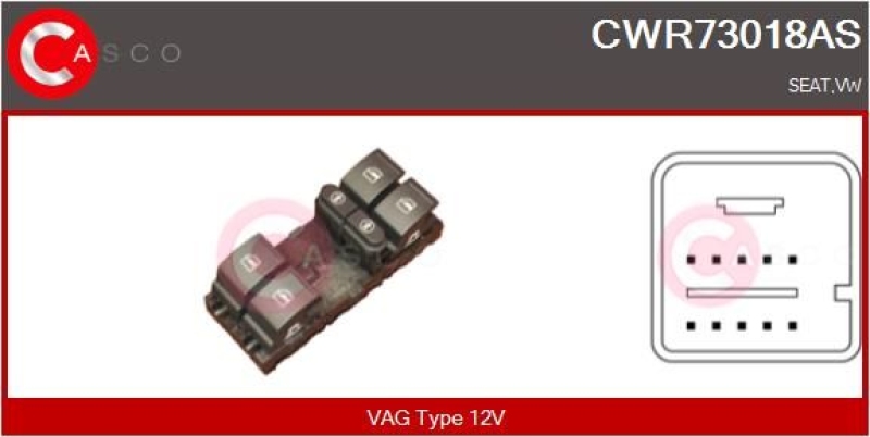 CASCO Switch, window regulator