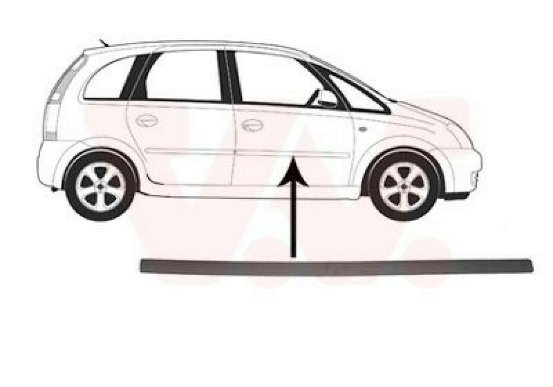 VAN WEZEL Trim/Protective Strip, door