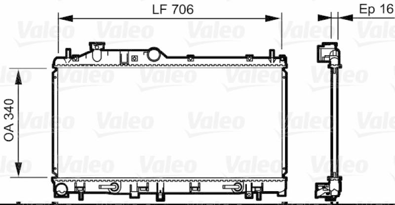 VALEO Radiator, engine cooling