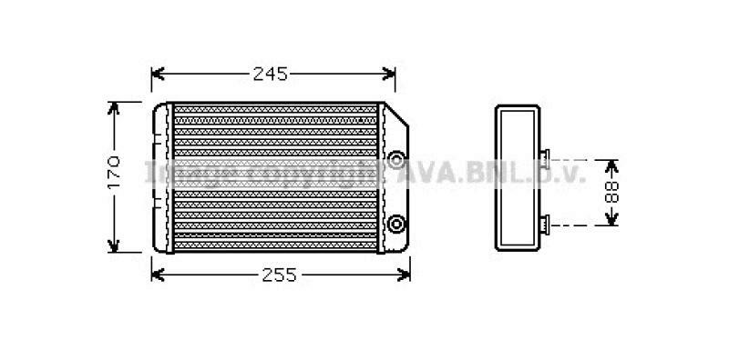 AVA QUALITY COOLING Heat Exchanger, interior heating