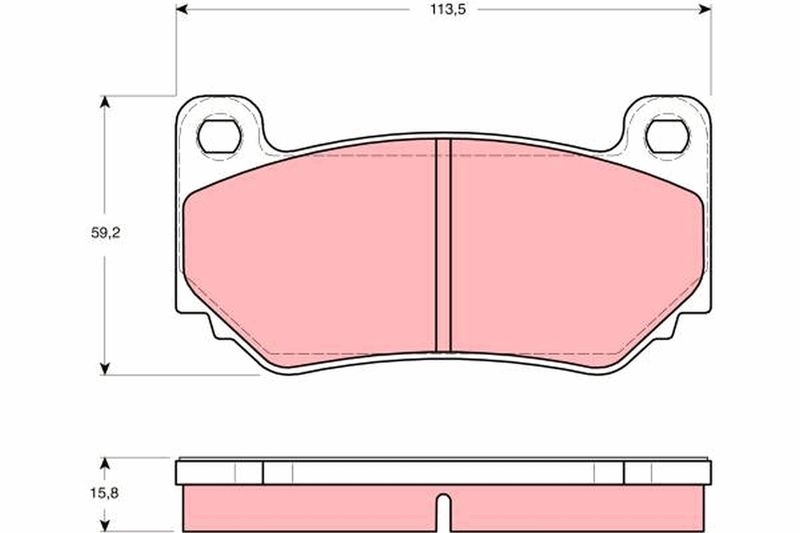 TRW Brake Pad Set, disc brake