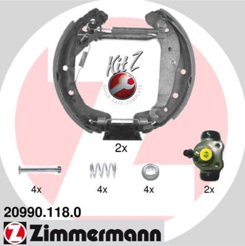 ZIMMERMANN Brake Shoe Set KIT Z