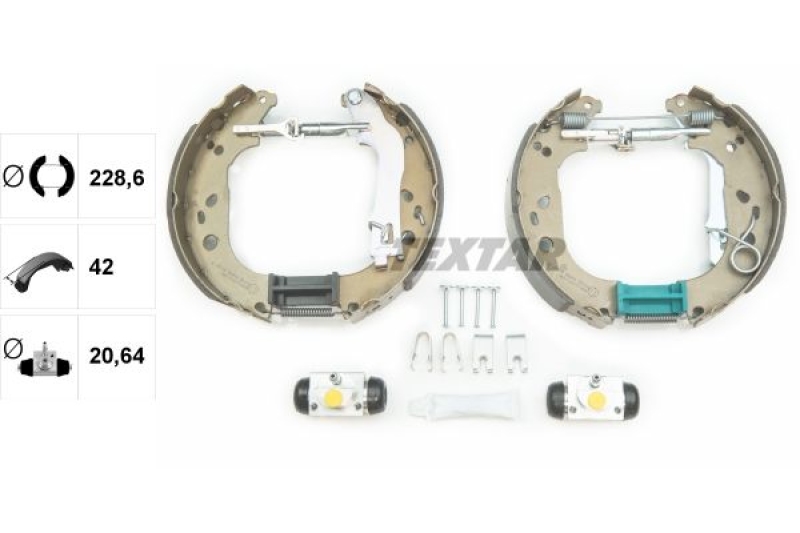 TEXTAR Brake Shoe Set Shoe Kit Pro