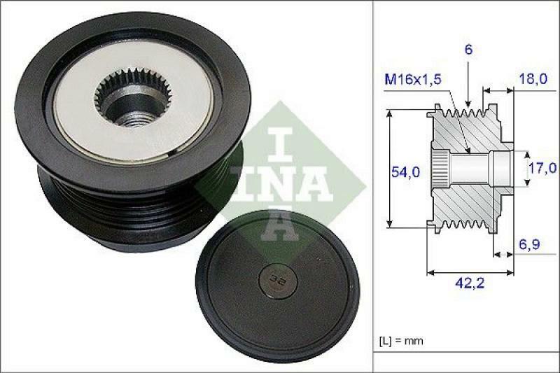 INA Alternator Freewheel Clutch