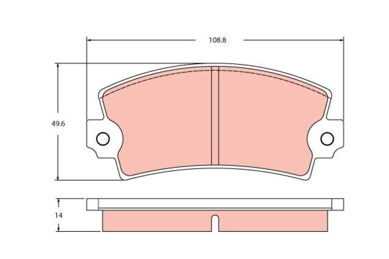 TRW Bremsbelagsatz, Scheibenbremse GDB2398