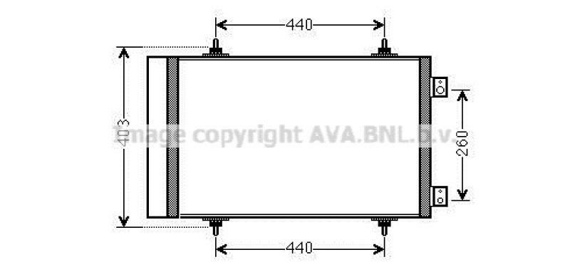 AVA QUALITY COOLING Condenser, air conditioning