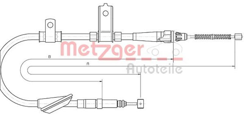 METZGER Seilzug, Feststellbremse COFLE