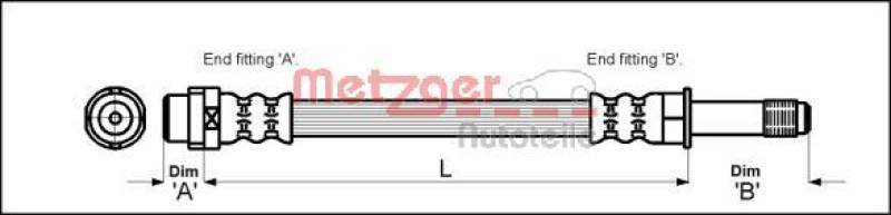 METZGER Bremsschlauch GREENPARTS 4110331