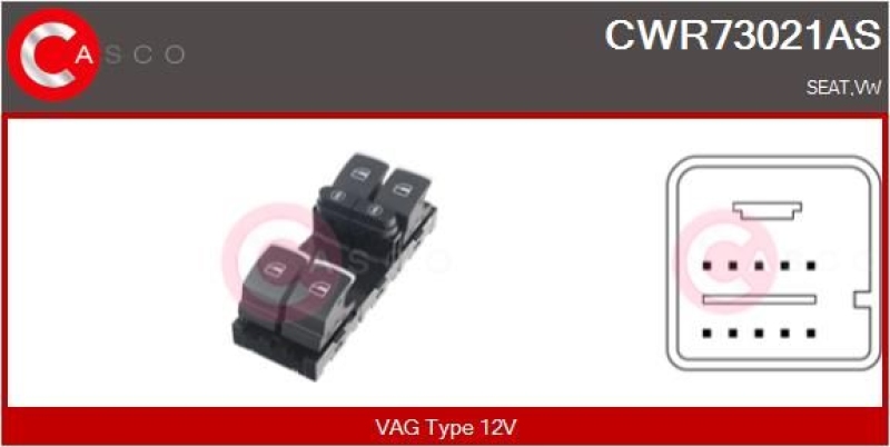 CASCO Switch, window regulator