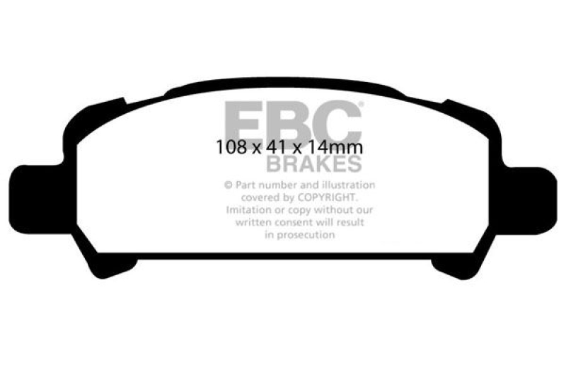 EBC Brakes High Performance Brake Pad Set