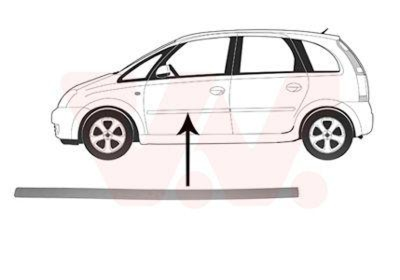 VAN WEZEL Trim/Protective Strip, door