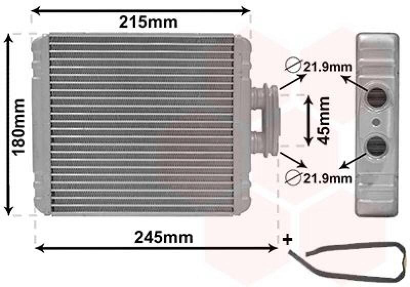 VAN WEZEL W&auml;rmetauscher, Innenraumheizung *** IR PLUS *** 76016700