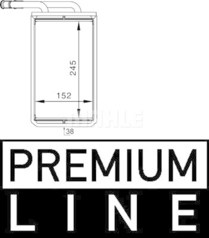 MAHLE Wärmetauscher, Innenraumheizung BEHR *** PREMIUM LINE ***