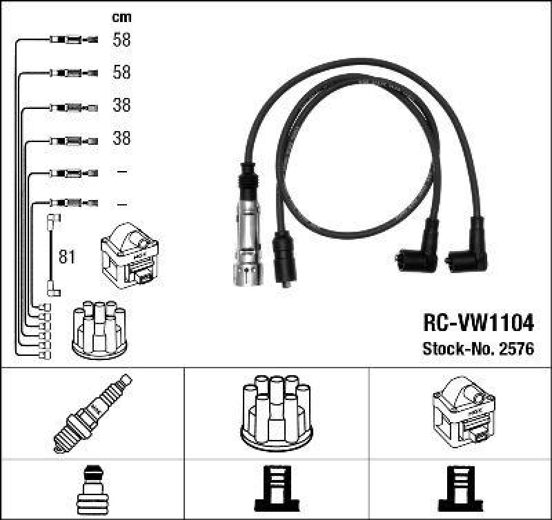 NGK Ignition Cable Kit