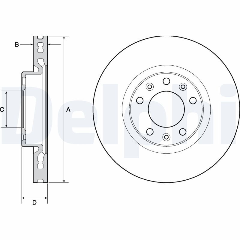 2x DELPHI Bremsscheibe