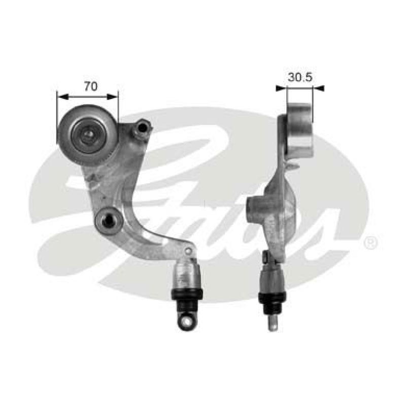 GATES Belt Tensioner, V-ribbed belt DriveAlign®