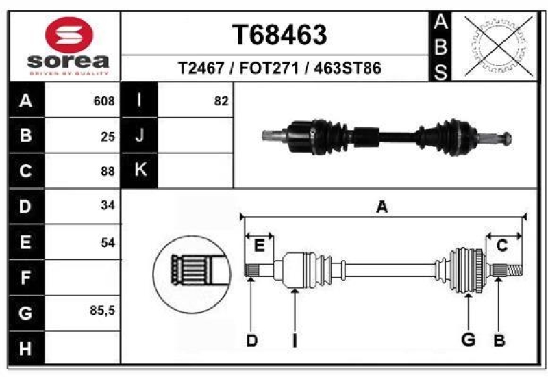 EAI Drive Shaft