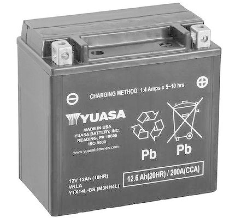 YUASA Starterbatterie Maintenance Free