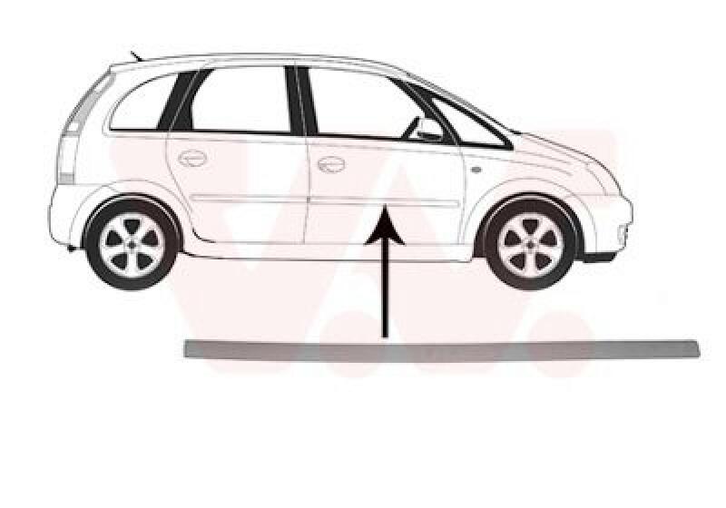 VAN WEZEL Trim/Protective Strip, door