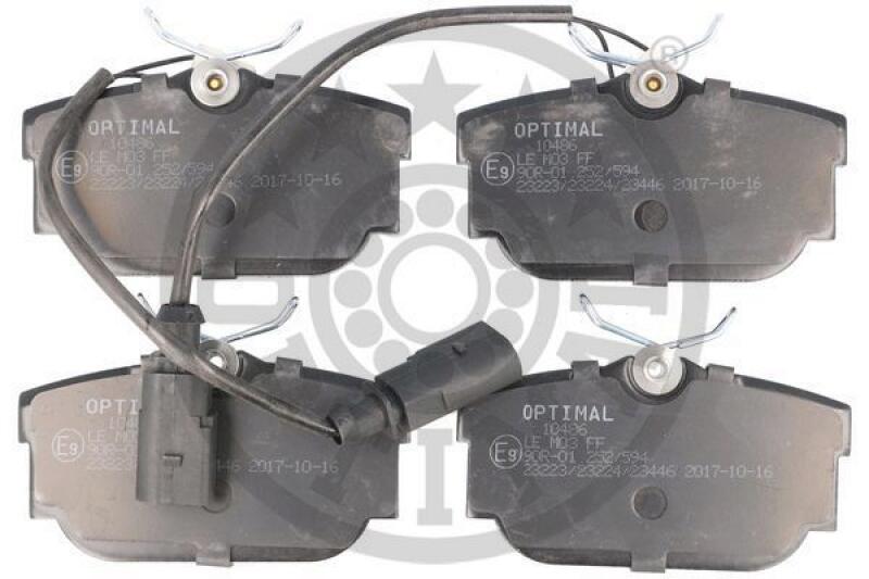 OPTIMAL Brake Pad Set, disc brake