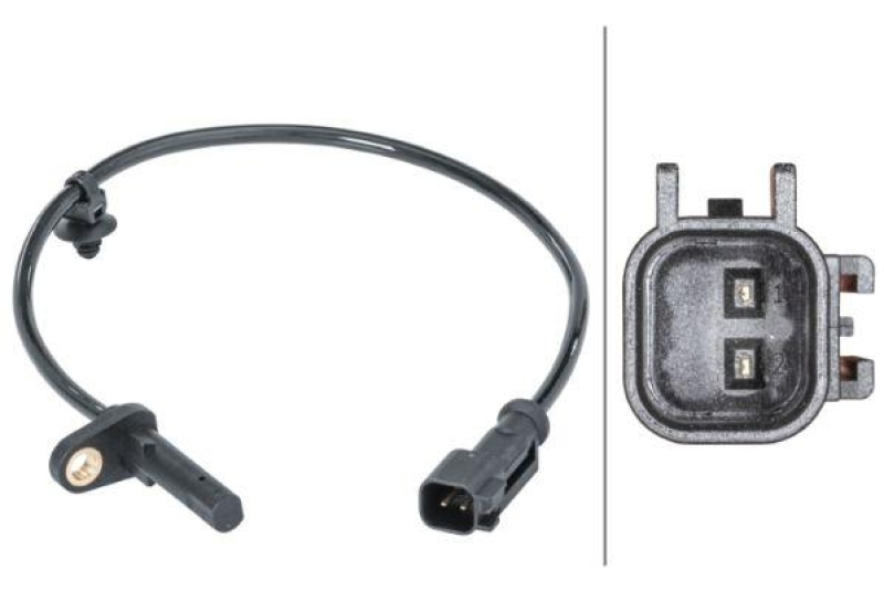 HELLA Sensor, Raddrehzahl 6PU 012 679-601