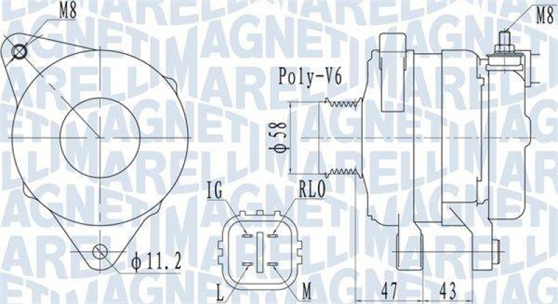 MAGNETI MARELLI Generator 63732097010