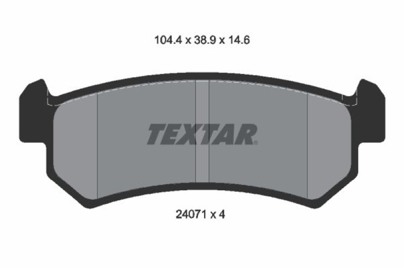 TEXTAR Bremsbelagsatz, Scheibenbremse 2407101