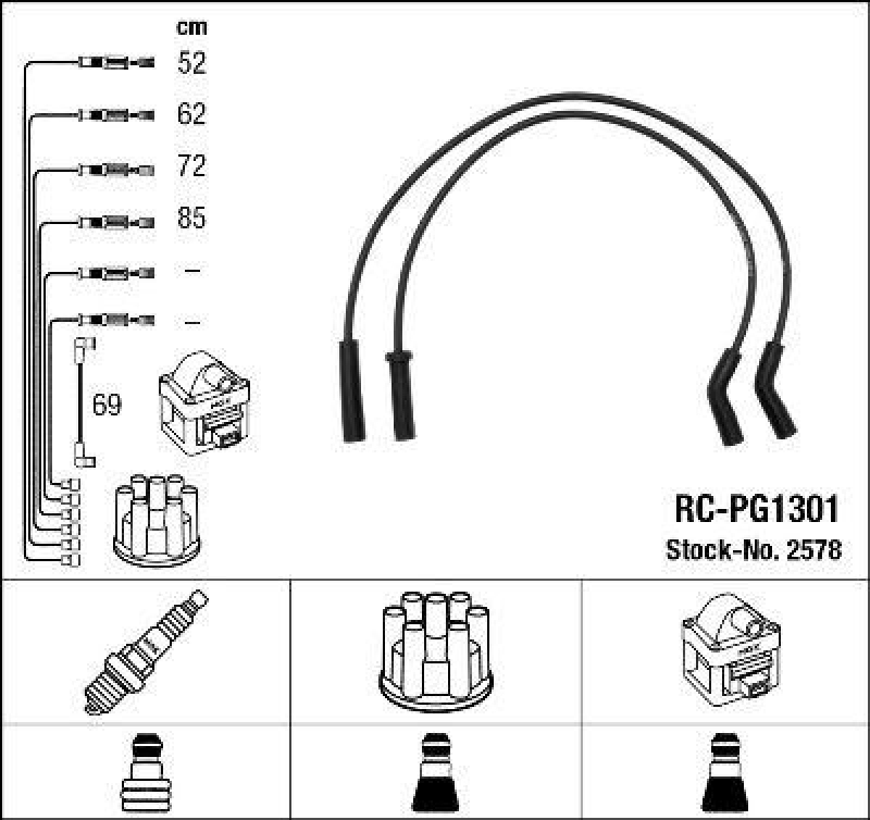 NGK Ignition Cable Kit