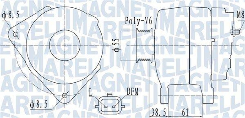 MAGNETI MARELLI Generator 63732098010