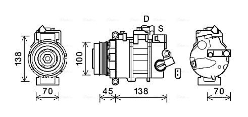AVA QUALITY COOLING Kompressor, Klimaanlage